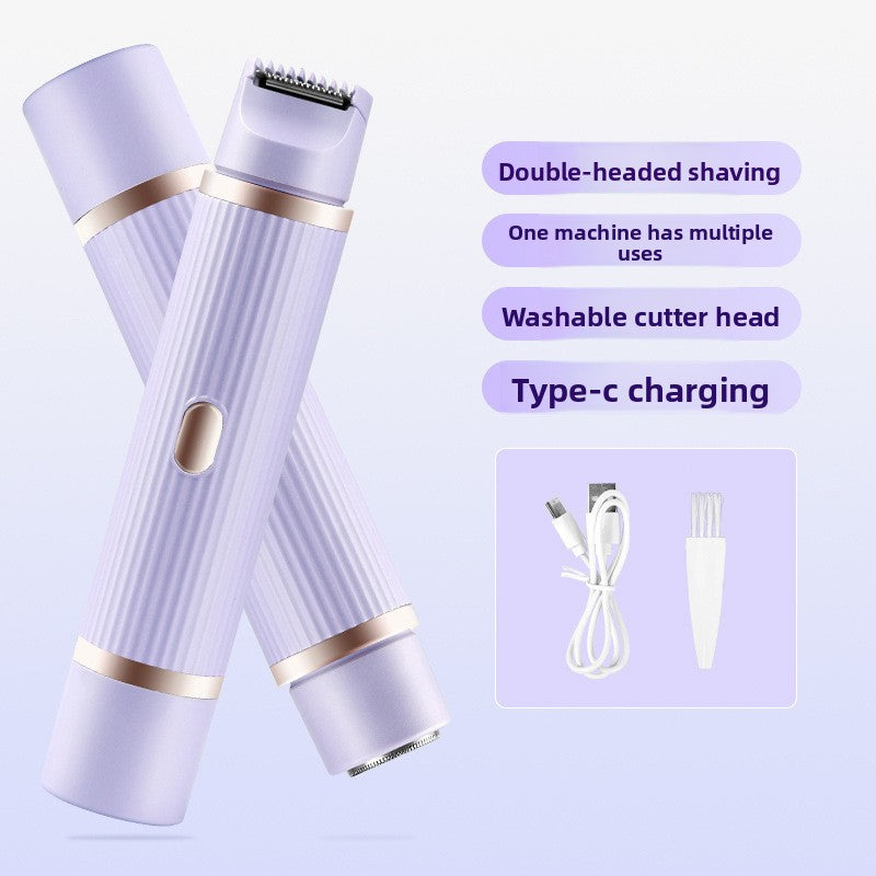 Electric Hair Removal Epilator with Dual Heads