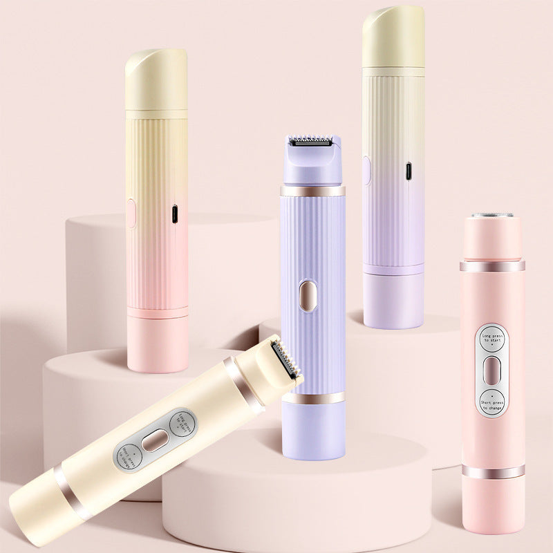 Electric Hair Removal Epilator with Dual Heads