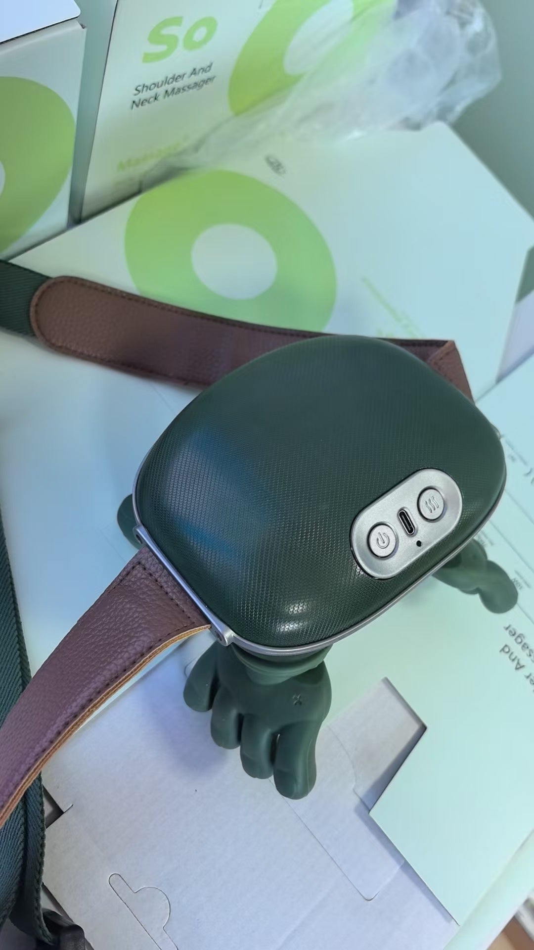 Rechargeable Shoulder Neck Massager with Heat Therapy